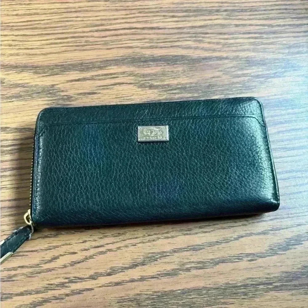 Coach black wallet gently worn